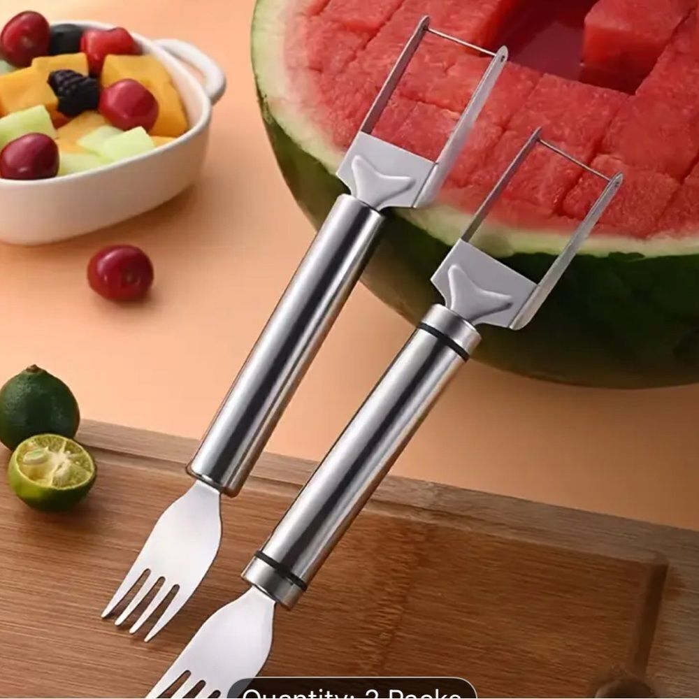 Watermelon Slicer and Fork 2 Pack Set